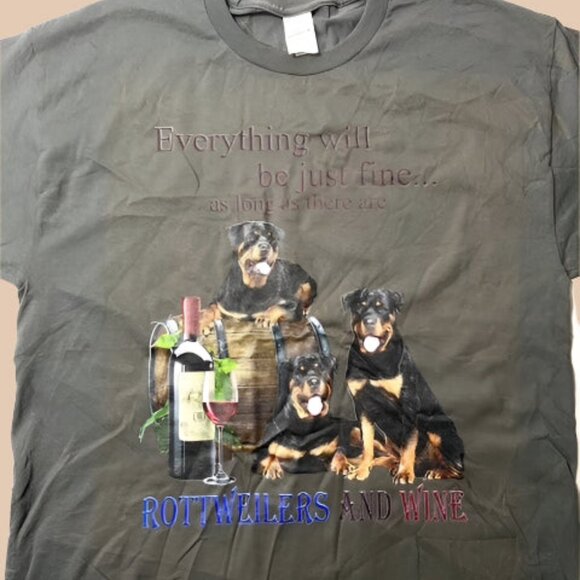 "Everything Will Be Just Fine..." Adult Large Gray T-Shirt - Picture 1 of 5